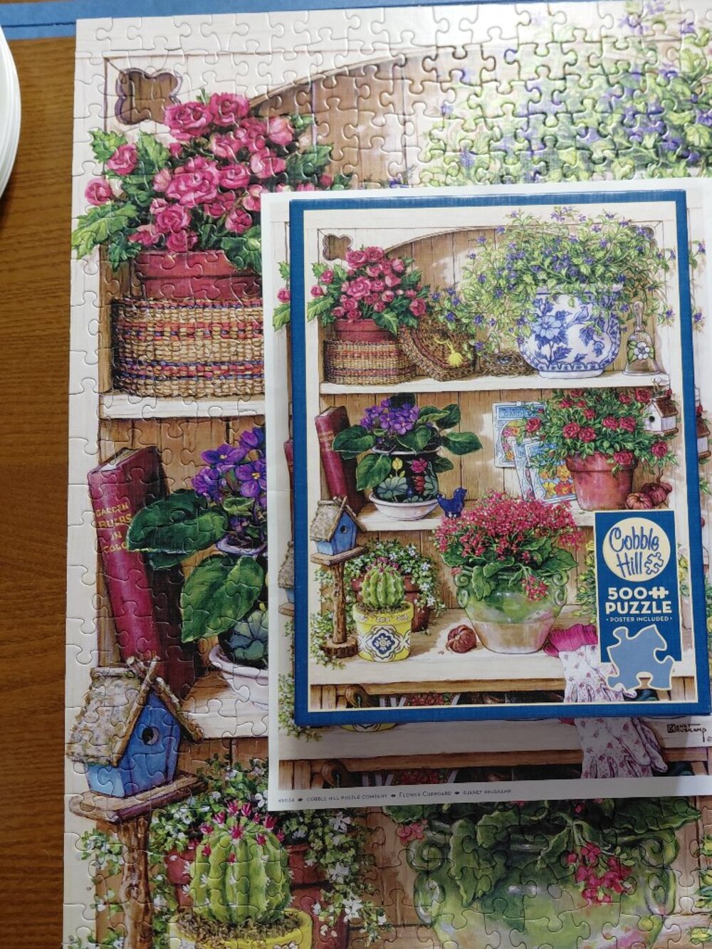 Cobble Hill 500pc Puzzle Flower Cupboard
